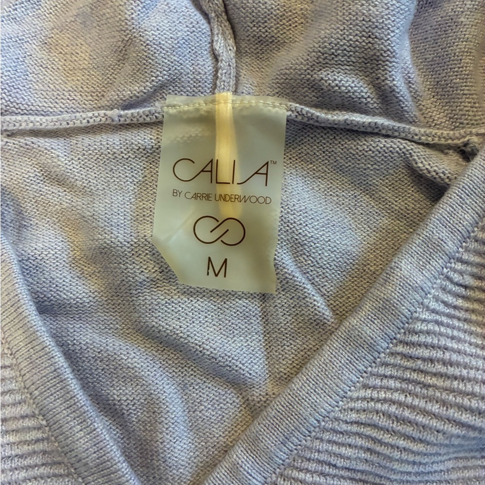 CALIA by Carrie Underwood Soft Blue Knit Hoodie - Picture 2 of 4